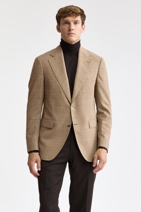 Medium Beige 100% Wool Soho Jacket Freestyle