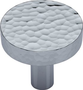 Heritage Brass Hammered Disc Cabinet Knob