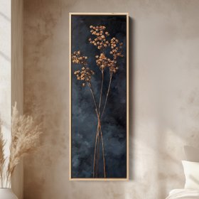 Vintage Wildflower Kitchen Tall Skinny Vertical Canvas Decor
