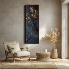 Vintage Wildflower Kitchen Tall Skinny Vertical Canvas Decor