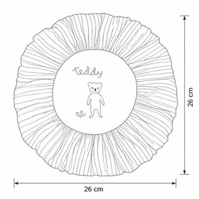 Maileg - Kissen rund Teddy striped