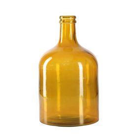 Coljar yellow recycled glass vase