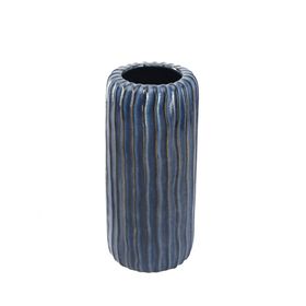 Aquarel blue porcelain vase