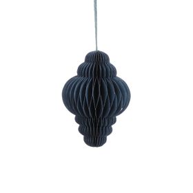 Blue icicle ornament
