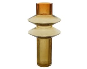 Glass vase totem colourflow