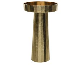 Encarved gold candleholder 24.5cm