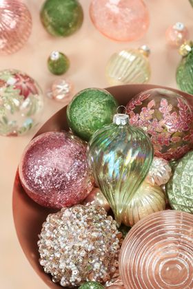 Champagne Sparkle baubles