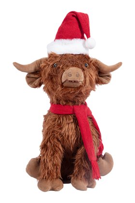 Festive Hairy Hector Highland Cow