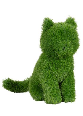 Grass cat decoration