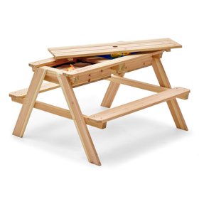 Plum Surfside Wooden Sand & Water Picnic Table