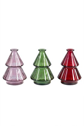 Glass Christmas vases