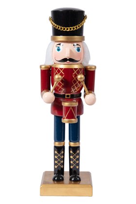 Wooden Nutcracker With Drum