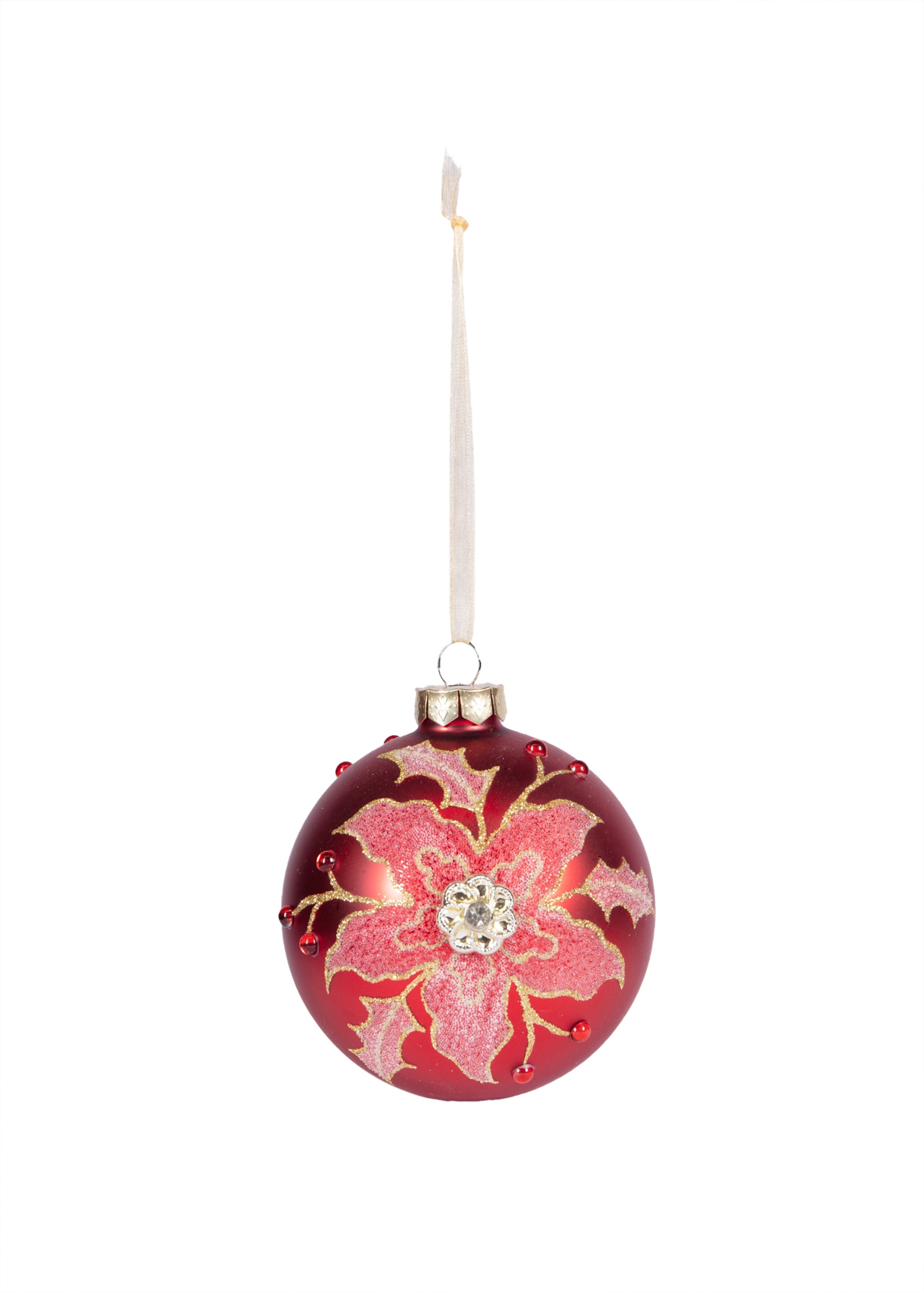 Red flower bauble