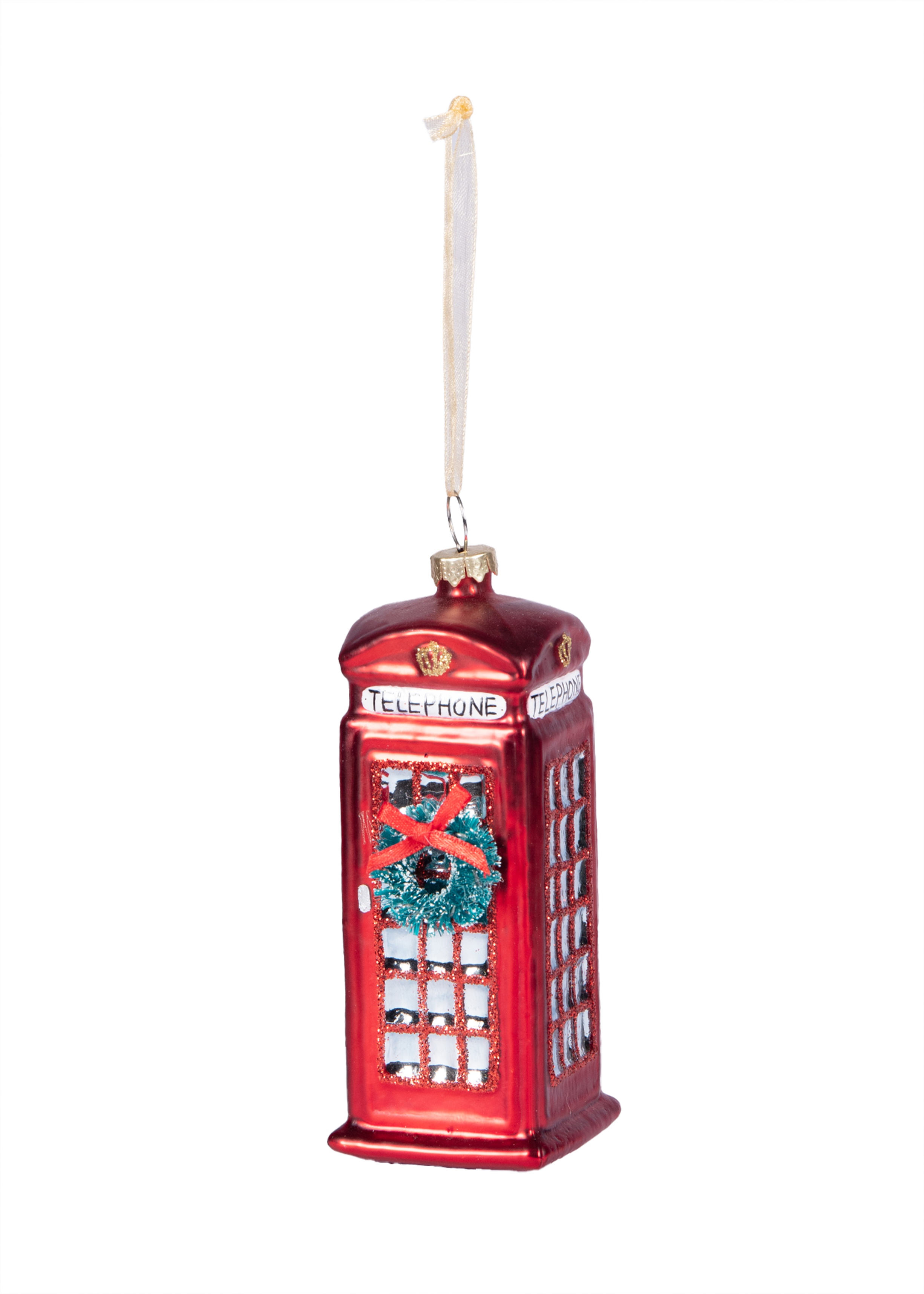 Telephone box bauble