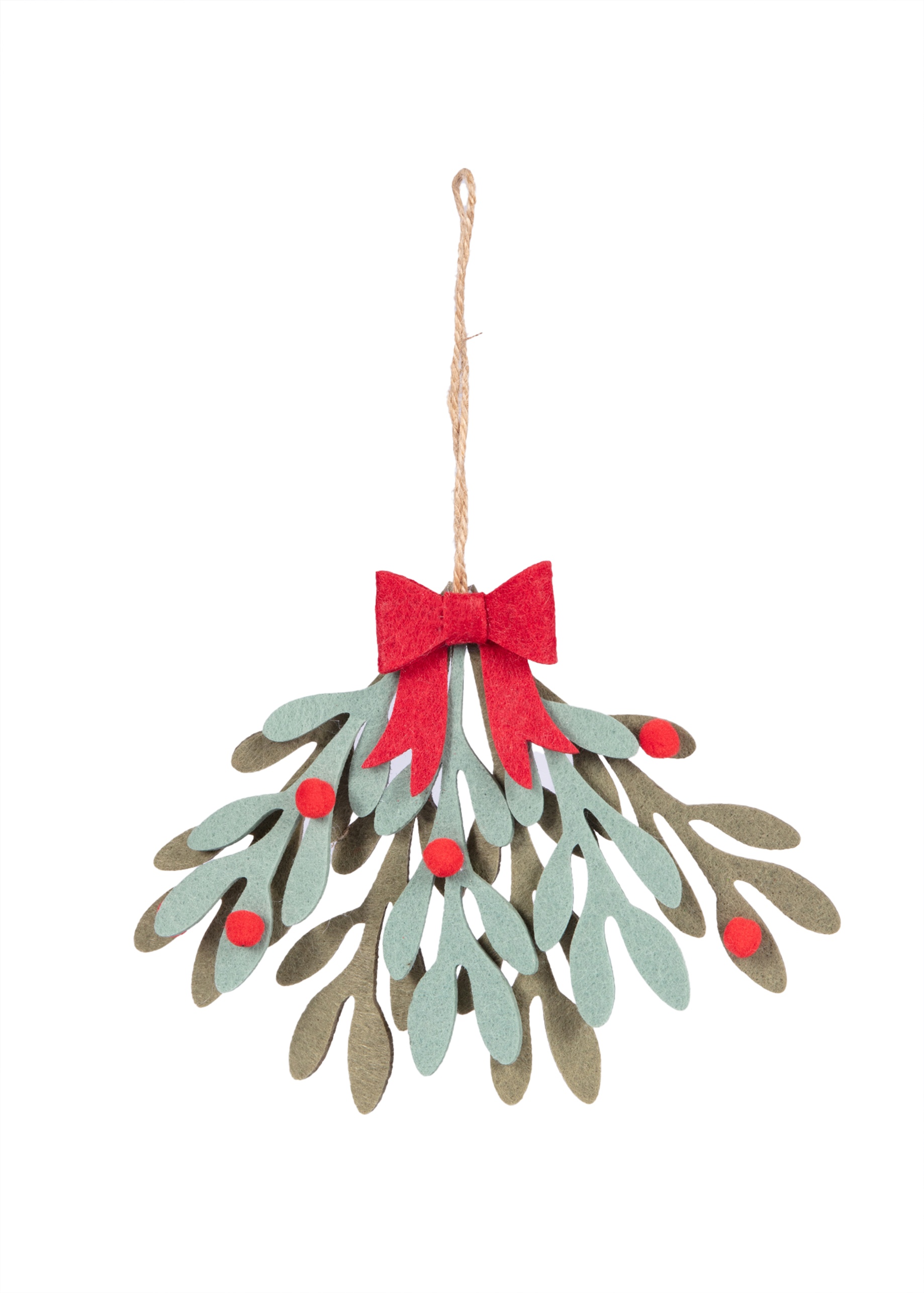 Felt mistletoe decoration
