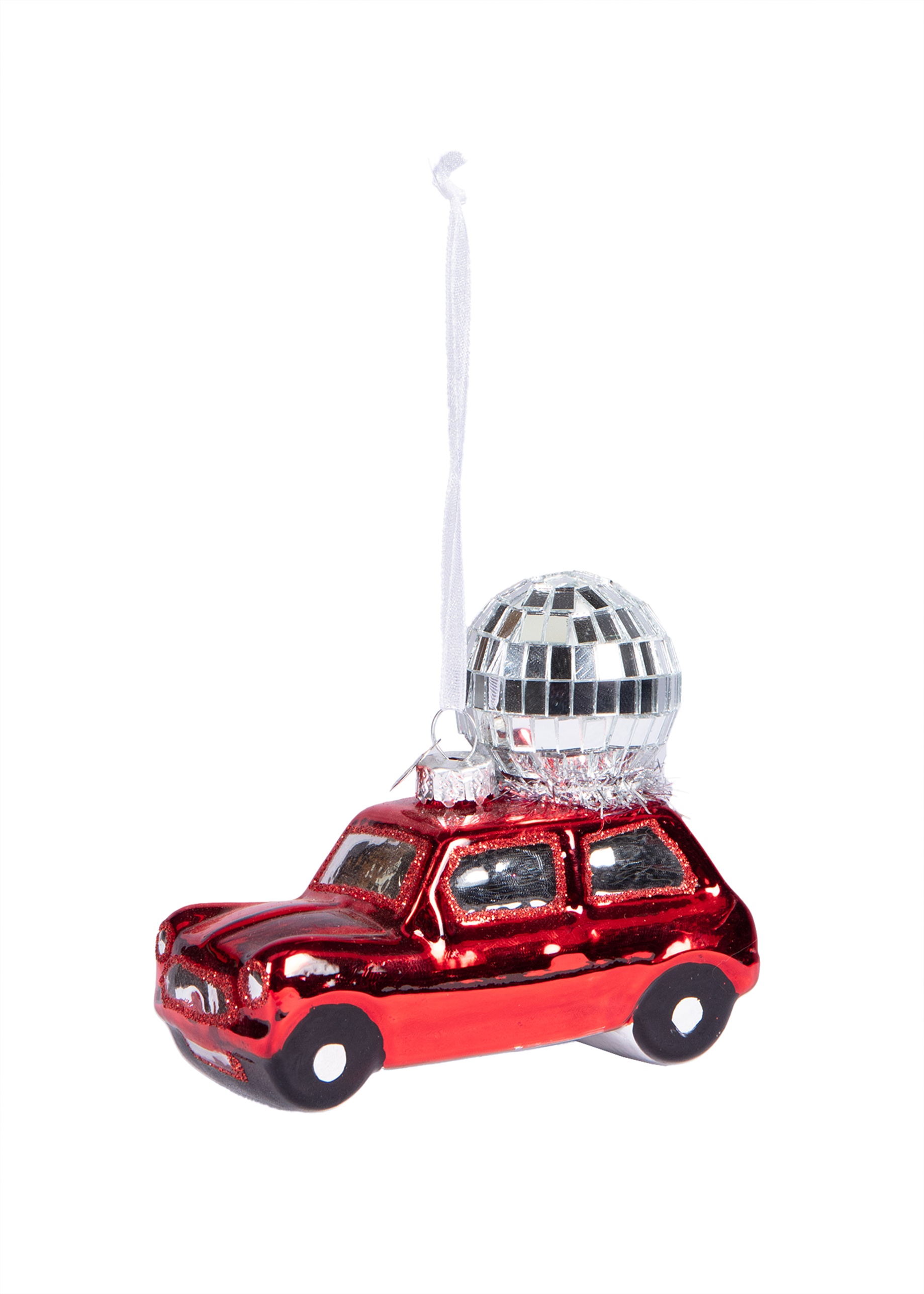 Car and disco ball bauble