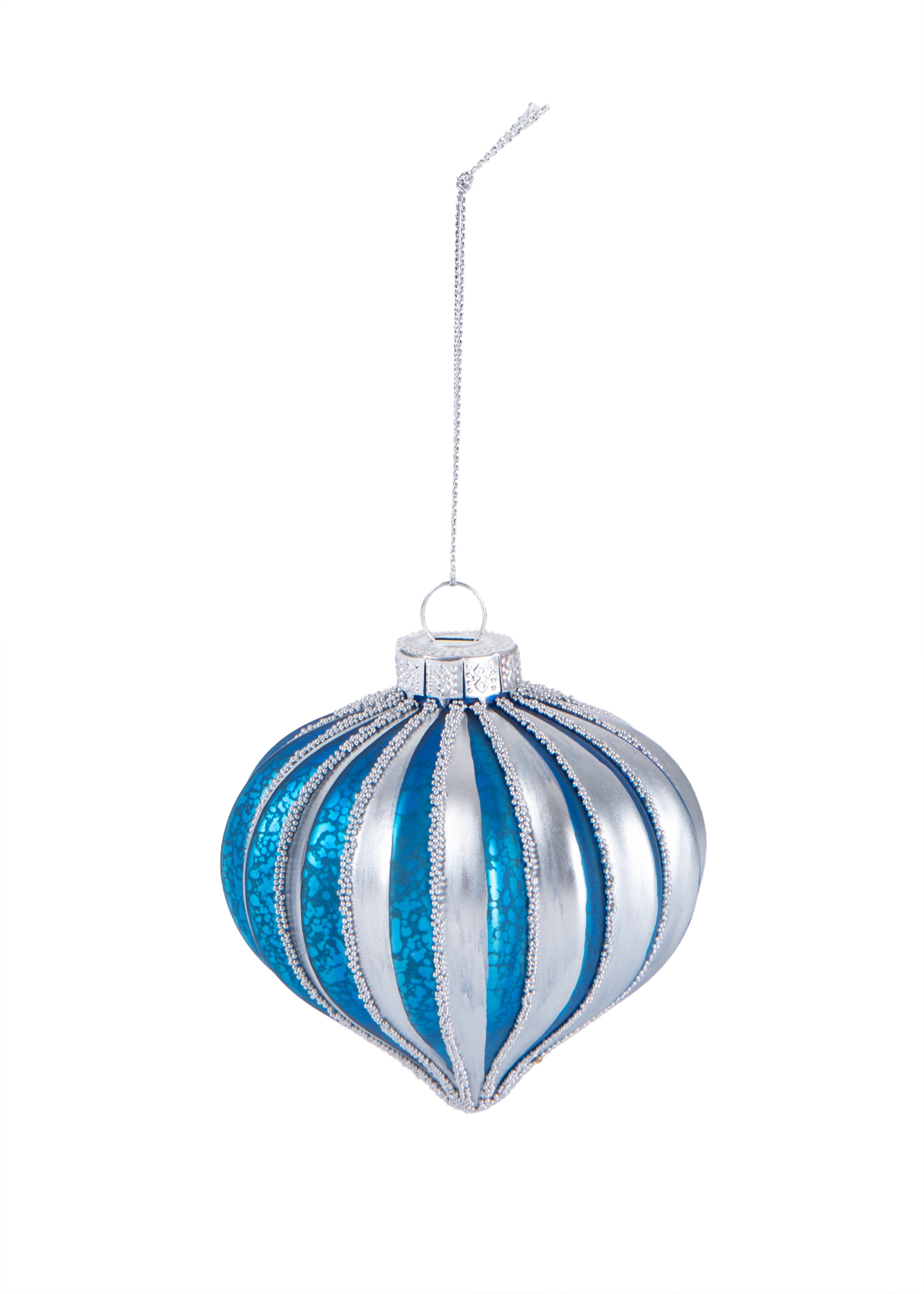 Blue glass bauble