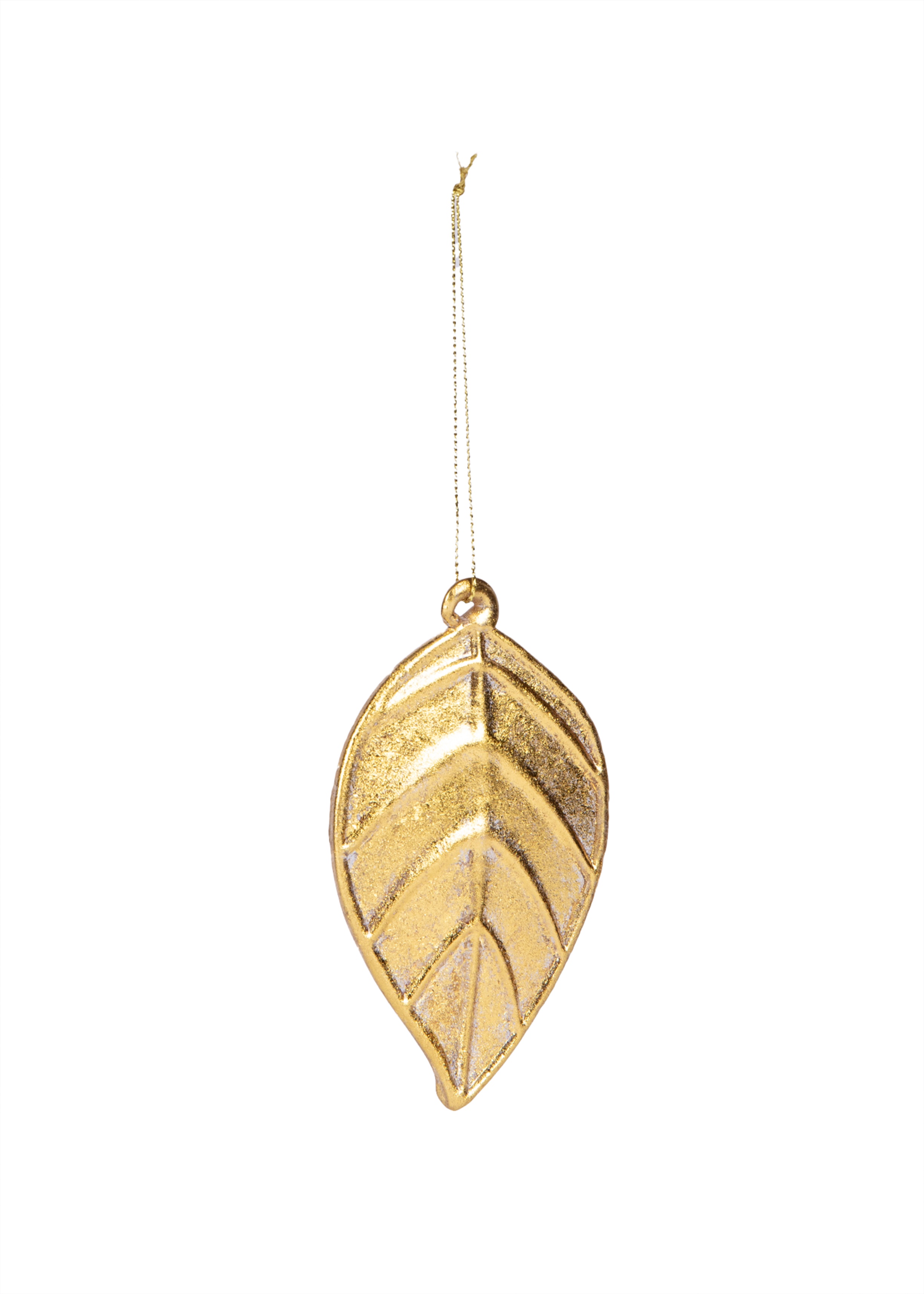 Gold glass leaf decoration