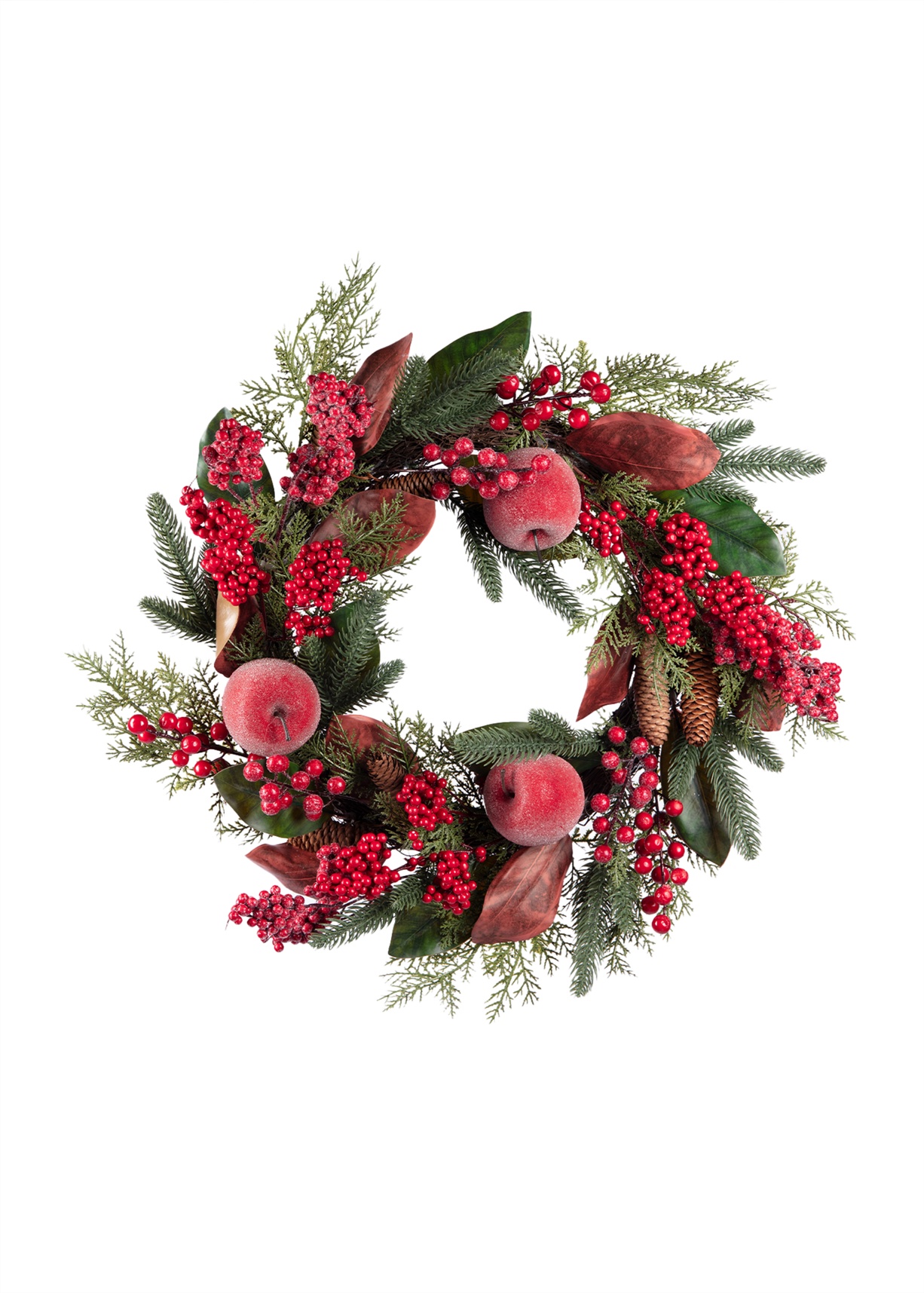 Apple and berry wreath