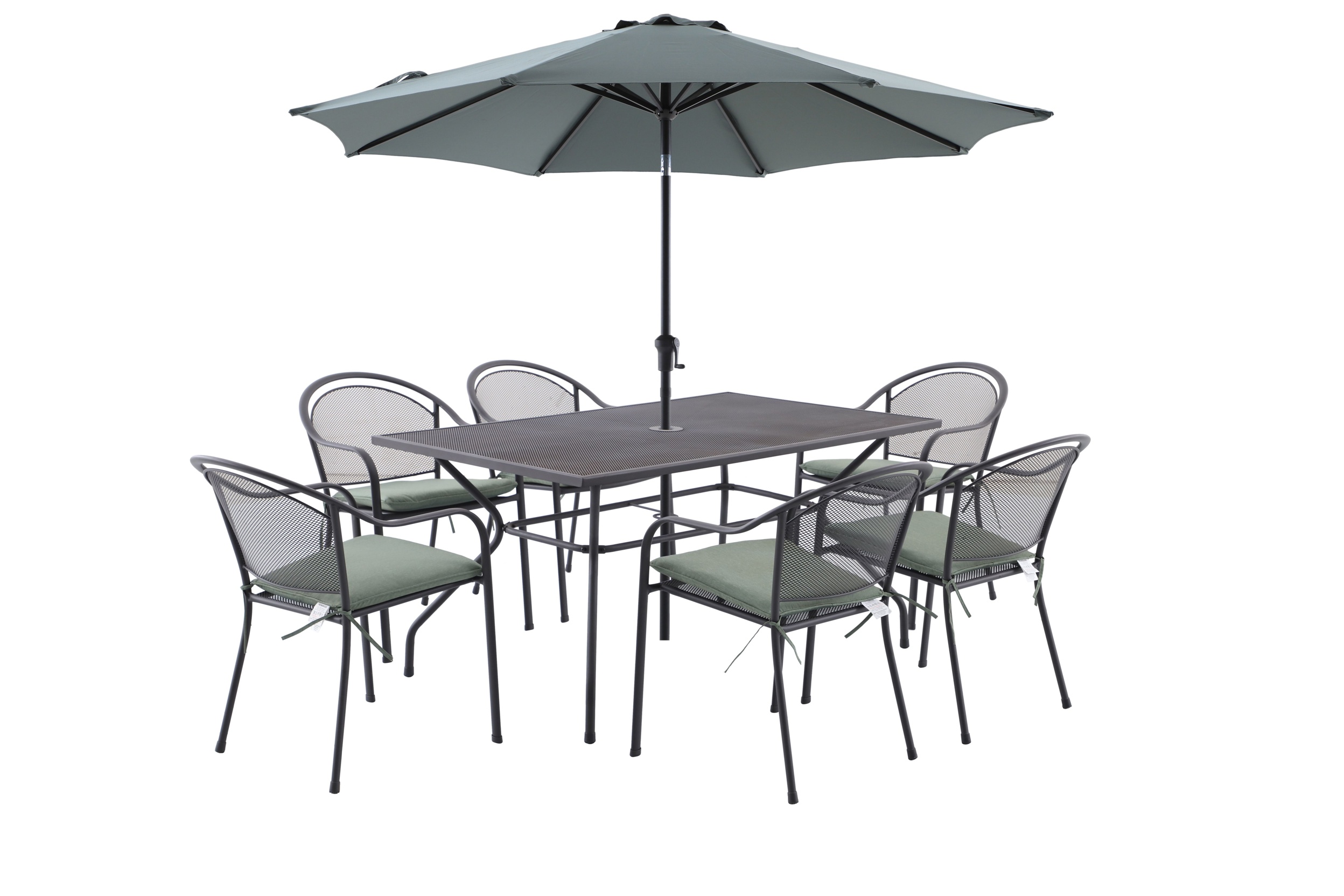 Lisbon 6 Seater Grey
