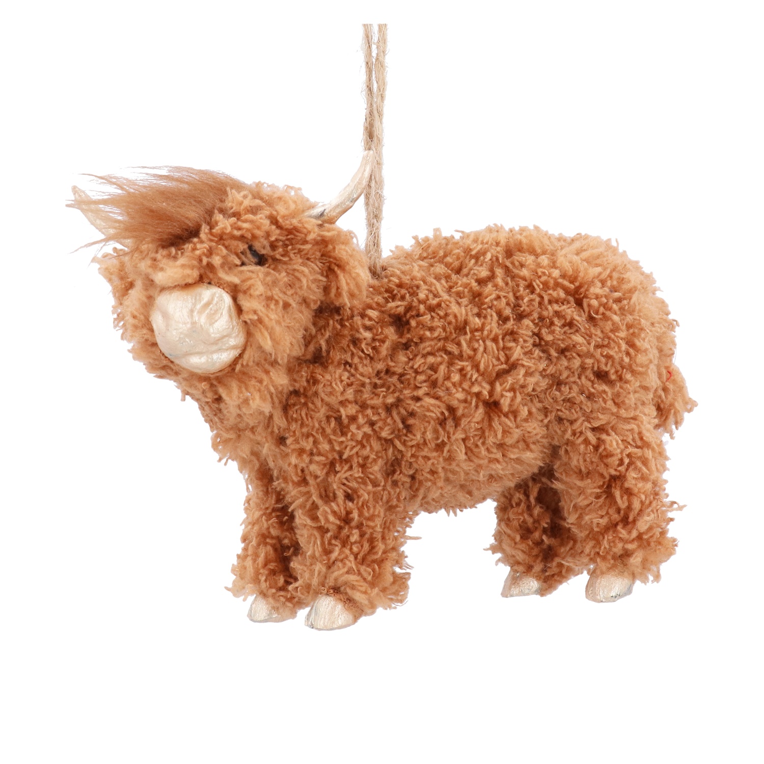 Fur Highland Cow Decoration
