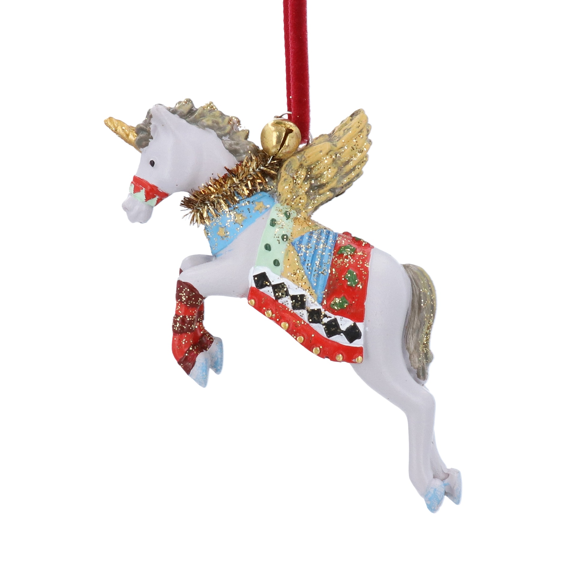 Gold Glitter Circus Unicorn Decoration