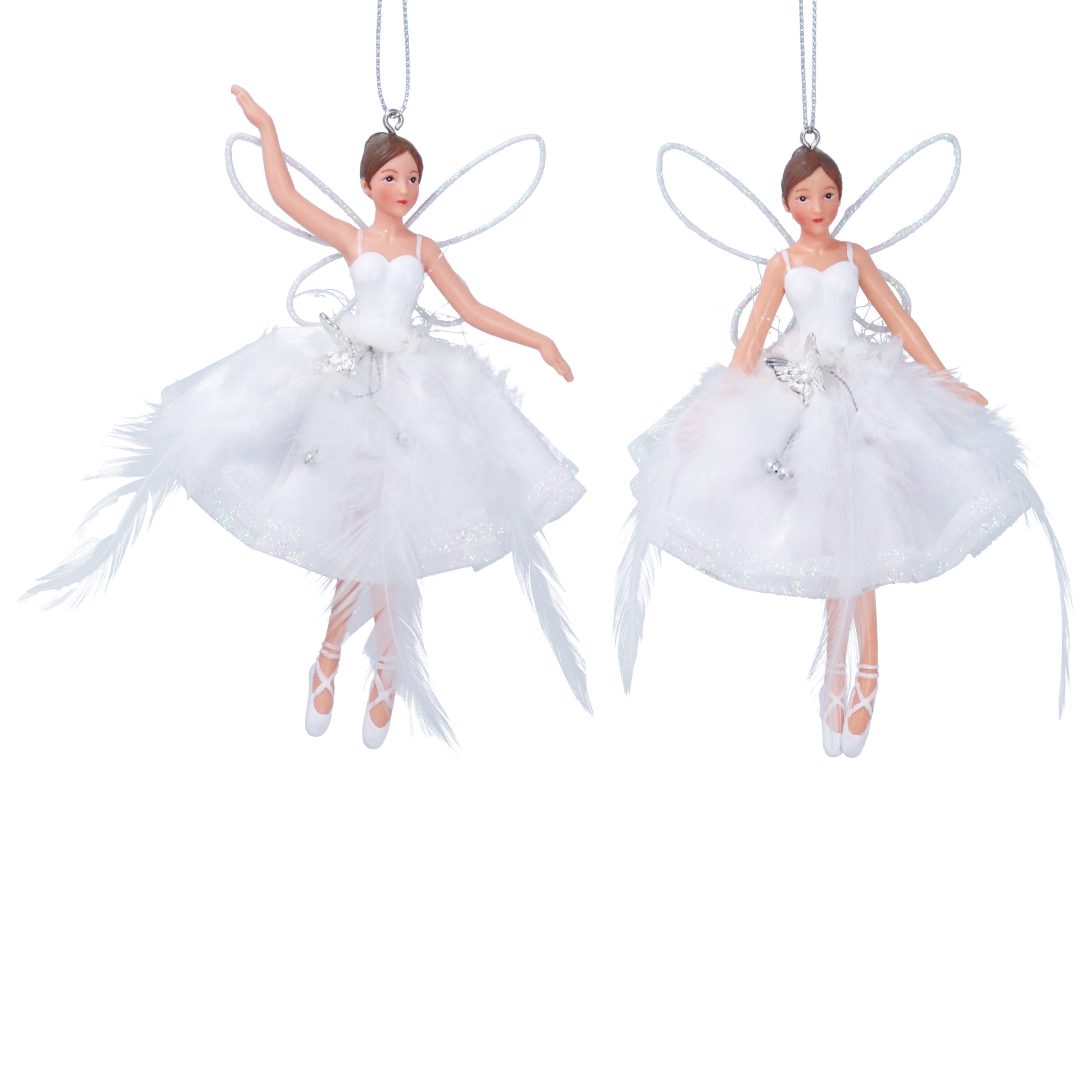 White Feather Fairy Decorations