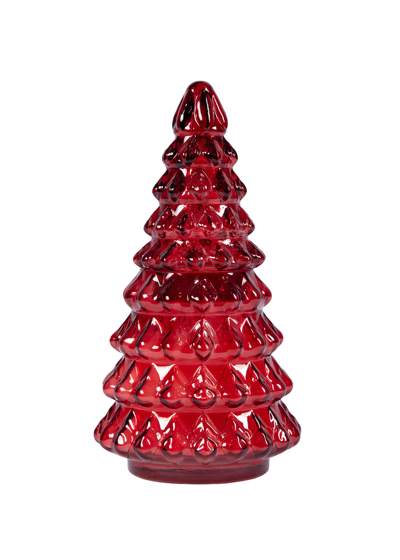 Large red Christmas Tree Candle  - Mulled Wine Scent