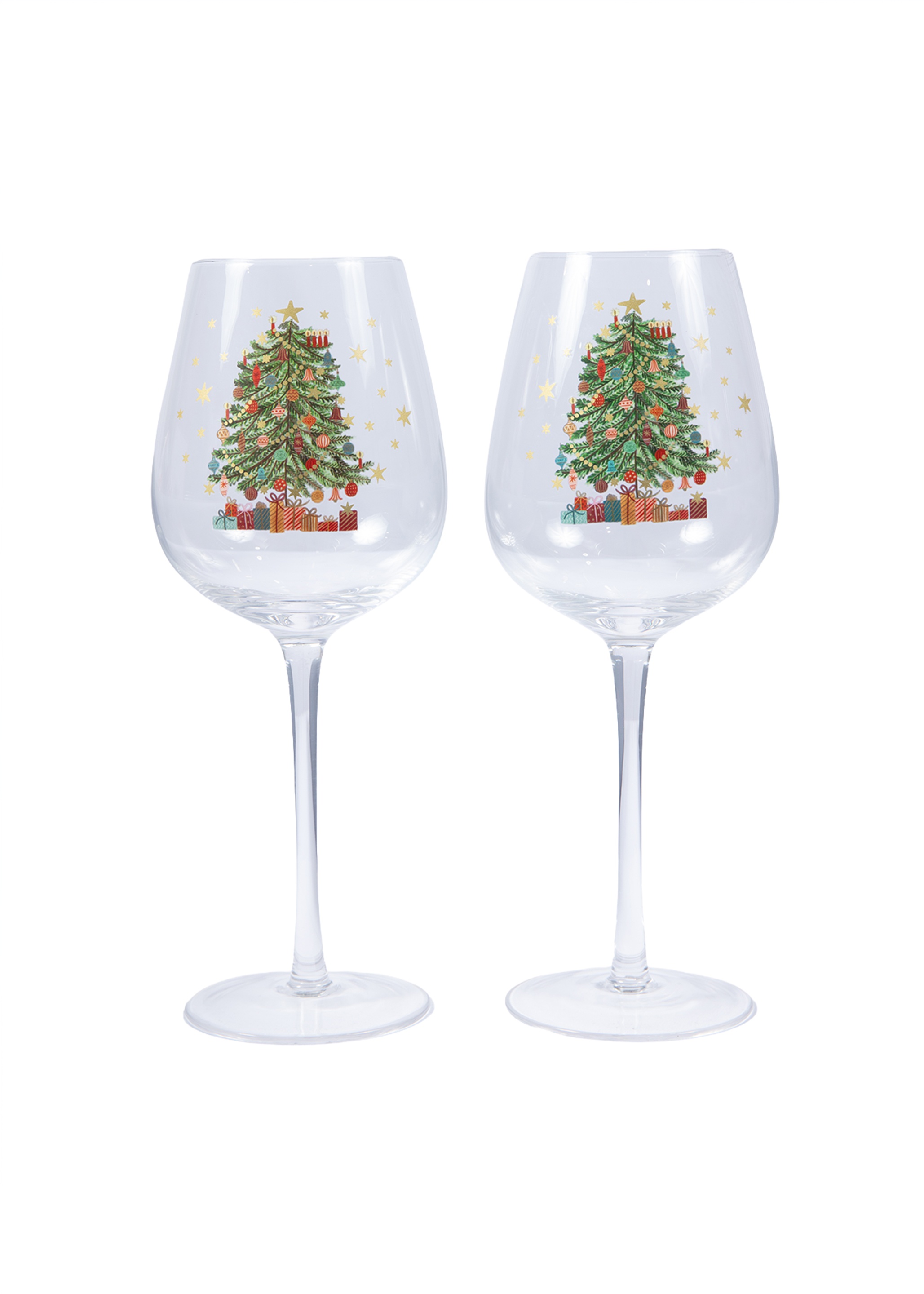 Nostalgia Sleigh Wine Glass X 2