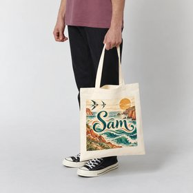 The everyday sunshine tote – personalised coastal design