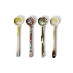 70s Ceramics Spoons Set of 4 by HKLIVING