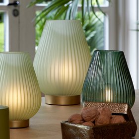 Portable Dark Green Glass Lamp Tajera (Copy)