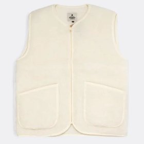 Wool Fleece Coldbreaker Vest in Beige, Cream or Grey