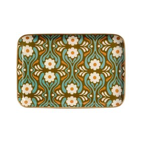 Retro Floral Tray