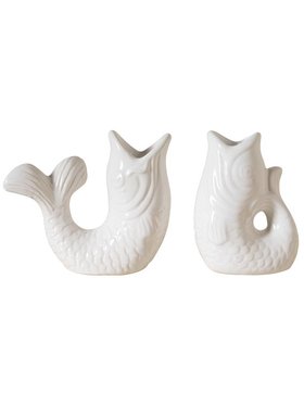 Set of Two Fish Candle Holders
