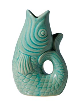 Fish Vase in Green