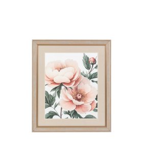 French_Bedroom_Peony Blooms Wall Art, by Joanne Lea