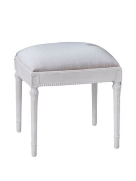 French Bedroom_Gustavian White Dressing Stool_£295