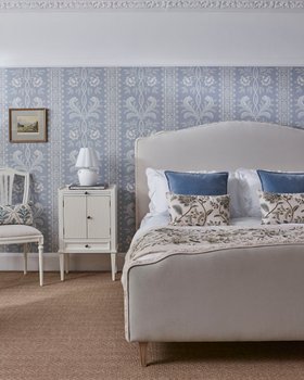 French Bedroom_Gustavian White Bedside Cabinet_£495