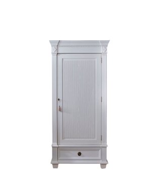 French Bedroom_Gustavian White Fluted Armoire_£1995