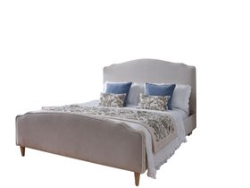 French Bedroom_Le Perlage Velvet Embroidered Bed_£1795