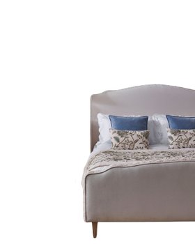 French Bedroom_Le Perlage Velvet Embroidered Bed_£1795