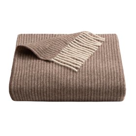 French_Bedroom_Cashmere Throw in Acorn Brown_£165