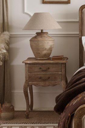 French Bedroom_Autumn Moments Wooden Table Lamp_£245