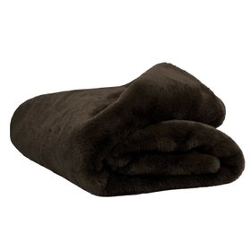 French Bedroom_Cosy Cosset Brown Faux Fur Blanket_£120