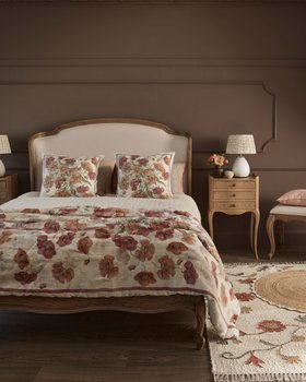 French Bedroom_Love Story Cocoon Linen Upholstered Bed_£1595