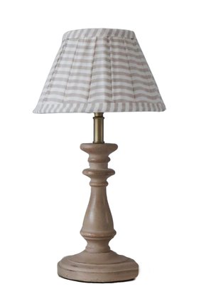 French Bedroom_Petite Stripe Wooden Table Lamp_£115