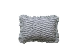 French Bedroom_Apple Orchard Green Ruffle Cushion_£34