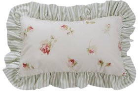 French Bedroom_Nostalgic Rose Boudoir Ruffle Cushion_£50