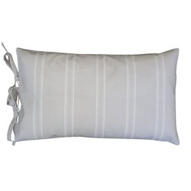 French Bedroom_Odette Oatmeal Boudoir Cushion Cover, Pair_£60